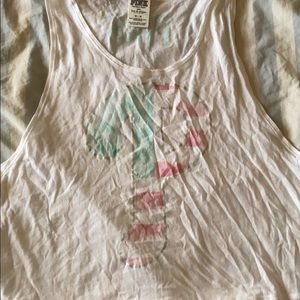 Victoria’s Secret pink cropped Phillies tank